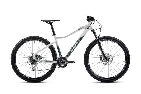GHOST LANAO Essential 27.5 - S, 27,5 Pearl White / Metallic Green Gloss, 2023
